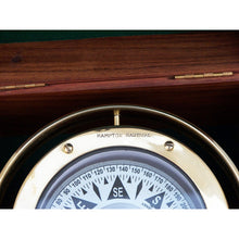 Handcrafted Model Ships Antique Brass Gimbal Compass w/ Rosewood Box 9" CO-0524