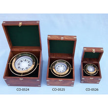 Handcrafted Model Ships Antique Brass Gimbal Compass w/ Rosewood Box 9" CO-0524