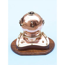 Handcrafted Model Ships Copper Decorative Divers Helmet Clock 12" DH-0820