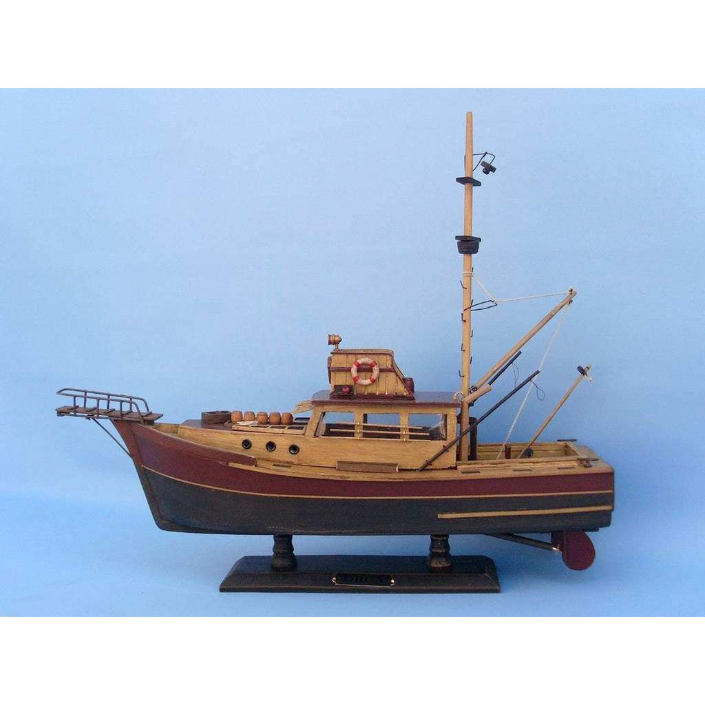 1/87 Ho scale ORCA fishing boat Painted accesorized RESIN