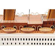 Old Modern RMS Titanic Large with Display Case C012A
