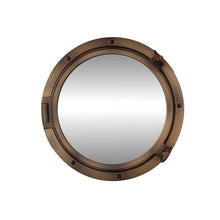 Handcrafted Model Ships Bronzed Decorative Ship Porthole Mirror 24" NT-HX034-M