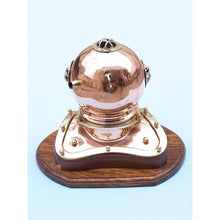 Handcrafted Model Ships Copper Decorative Divers Helmet Clock 12" DH-0820