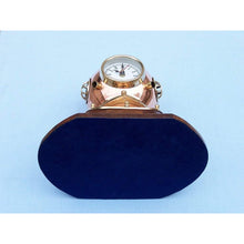 Handcrafted Model Ships Copper Decorative Divers Helmet Clock 12" DH-0820