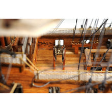 Old Modern HMS Victory Midsize With Display Case T033A