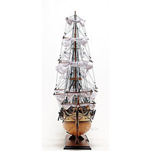 Old Modern USS Constitution Midsize With Display Case T097A