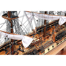 Old Modern USS Constitution Midsize With Display Case T097A