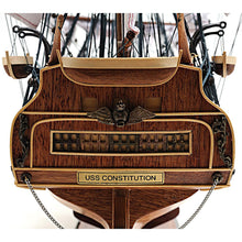 Old Modern USS Constitution Midsize With Display Case T097A