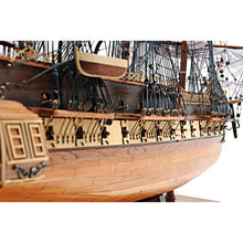 Old Modern USS Constitution Midsize With Display Case T097A