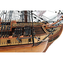 Old Modern USS Constitution Midsize With Display Case T097A