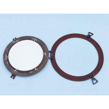 Handcrafted Model Ships Antique Copper Decorative Ship Porthole Mirror 17 MC-1966-17-AC