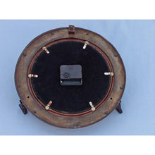 Handcrafted Model Ships Antique Copper Deluxe Class Porthole Clock 12 WC-1445-12-AC