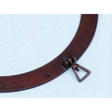 Handcrafted Model Ships Antique Copper Decorative Ship Porthole Mirror 24" MC-1967-24-AC