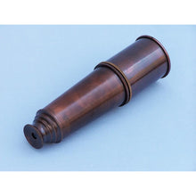 Handcrafted Model Ships Deluxe Class Admiral's Antique Copper Spyglass Telescope 27 with Rosewood Box FT-0215AC
