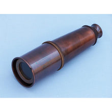 Handcrafted Model Ships Deluxe Class Admiral's Antique Copper Spyglass Telescope 27 with Rosewood Box FT-0215AC