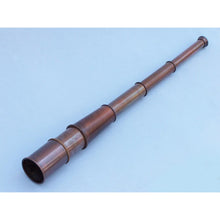 Handcrafted Model Ships Deluxe Class Admiral's Antique Copper Spyglass Telescope 27 with Rosewood Box FT-0215AC