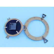 Handcrafted Model Ships Antique Brass Decorative Ship Porthole Clock 12" WC-1445-12-AN