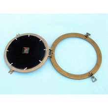 Handcrafted Model Ships Antique Brass Decorative Ship Porthole Clock 17" WC-1448-17-AN