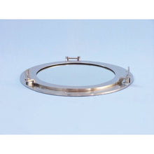 Handcrafted Model Ships Brushed Nickel Deluxe Class Decorative Ship Porthole Mirror 20" MC-1965-20-BN-M