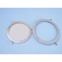 Handcrafted Model Ships Brushed Nickel Deluxe Class Decorative Ship Porthole Window 20" MC-1965-20-BN-W