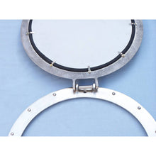 Handcrafted Model Ships Brushed Nickel Deluxe Class Decorative Ship Porthole Mirror 17 MC-1966-17-BN-M