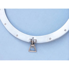Handcrafted Model Ships Brushed Nickel Deluxe Class Decorative Ship Porthole Mirror 17 MC-1966-17-BN-M