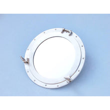 Handcrafted Model Ships Brushed Nickel Deluxe Class Decorative Ship Porthole Window 17 MC-1966-17-BN-W