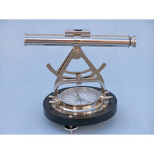 Handcrafted Model Ships Chrome Alidade Compass 14" LI-1521-CH