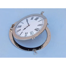 Handcrafted Model Ships Chrome Decorative Ship Porthole Clock 20" WC-1447-20-CH