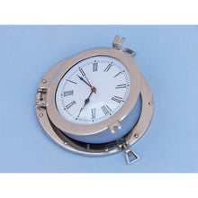 Handcrafted Model Ships Chrome Decorative Ship Porthole Clock 12" WC-1445-12-CH