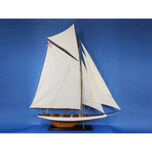 Handcrafted Model Ships Wooden Columbia Model Sailboat Decoration 60" Columbia 60