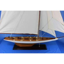 Handcrafted Model Ships Wooden Columbia Model Sailboat Decoration 60" Columbia 60