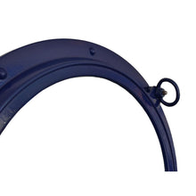 Handcrafted Model Ships Navy Blue Decorative Ship Porthole Window 24 Navy Blue Porthole - 24 - W