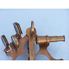 Handcrafted Model Ships Captain's Antique Brass Sextant 8" with Rosewood Box NS-0427-AN