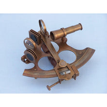 Handcrafted Model Ships Captain's Antique Brass Sextant 8" with Rosewood Box NS-0427-AN