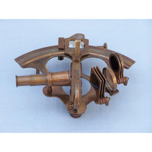 Handcrafted Model Ships Captain's Antique Brass Sextant 8" with Rosewood Box NS-0427-AN