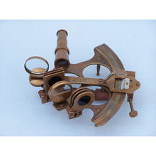 Handcrafted Model Ships Captain's Antique Brass Sextant 8" with Rosewood Box NS-0427-AN