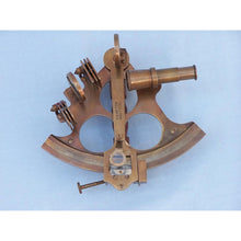Handcrafted Model Ships Captain's Antique Brass Sextant 8" with Rosewood Box NS-0427-AN