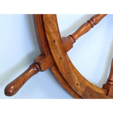 Handcrafted Model Ships Deluxe Class Wood and Brass Decorative Ship Wheel 36" SW-1714