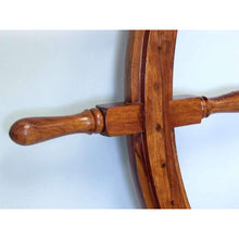 Handcrafted Model Ships Deluxe Class Wood and Brass Decorative Ship Wheel 60 SW-60-BR