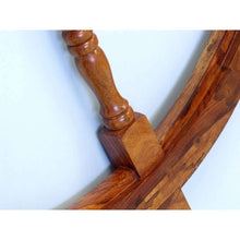 Handcrafted Model Ships Deluxe Class Wood and Brass Decorative Ship Wheel 60 SW-60-BR