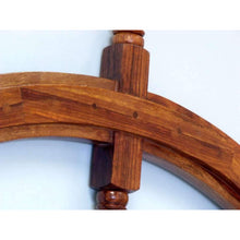 Handcrafted Model Ships Deluxe Class Wood and Brass Decorative Ship Wheel 60 SW-60-BR