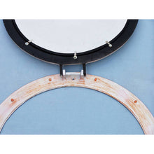 Handcrafted Model Ships Rustic White Aluminum Deluxe Class Decorative Ship Porthole Window 20" MC-1965-20-RW-W