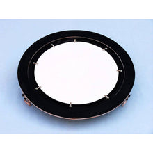 Handcrafted Model Ships Rustic White Aluminum Deluxe Class Decorative Ship Porthole Window 20" MC-1965-20-RW-W