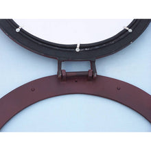 Handcrafted Model Ships Rustic Aluminum Deluxe Class Decorative Ship Porthole Mirror 24" MC-1967-24-RA-M