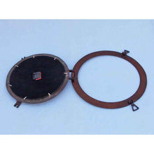 Handcrafted Model Ships Antique Copper Decorative Ship Porthole Clock 24" WC-1449-24-AC