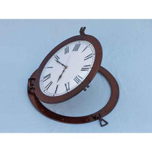 Handcrafted Model Ships Antique Copper Decorative Ship Porthole Clock 24" WC-1449-24-AC