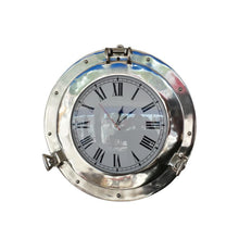 Handcrafted Model Ships Chrome Decorative Ship Porthole Clock 12" WC-1445-12-CH