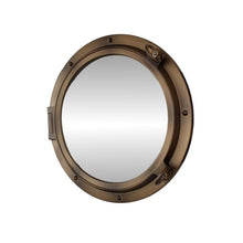 Handcrafted Model Ships Bronzed Decorative Ship Porthole Mirror 24" NT-HX034-M