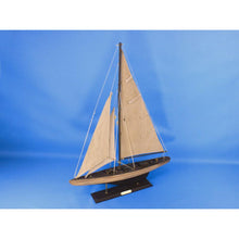 Handcrafted Model Ships Wooden Rustic Enterprise Limited Model Sailboat Decoration 27 R-Enterprise-30